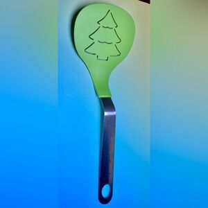 Green‎ Christmas Tree Pancake Cookie Spatula w/ Christmas tree design